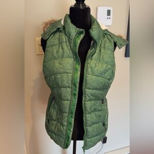 GreenTea Forest Green Puffer Vest